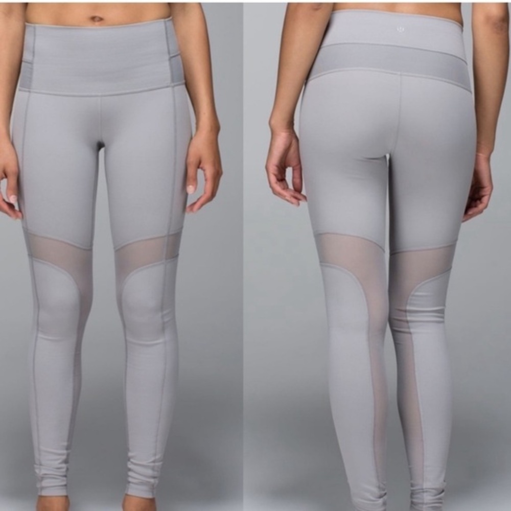Lululemon Athletica‎ Breathe Easy Pant Ambient Grey Leggings Size 2 High Waist